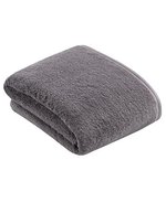 Vossen Vegan Life drap de bain 100% coton 100x150 cm, White 100 x 150 cm, XF350B – Gris fonce