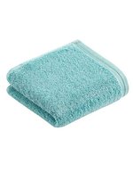 Vossen Serviette d'invité végane en coton 40x60 cm, White 40 x 60 cm, XF350G – Skyblue