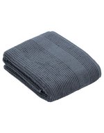 Vossen Tomorrow Streifenstruktur Badetuch 100x150 cm – Dark Grey