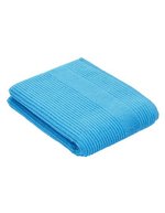 Vossen Serviette de douche 100% Bio-Baumwolle 67x140 cm, White 67 x 140 cm, XF360D – Bleu glace
