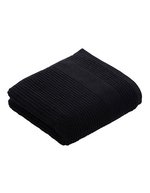 Vossen Handtuch 50x100 cm, Streifenstruktur – Black