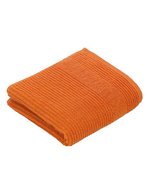 Vossen Handtuch 50x100 cm, Streifenstruktur – Electric Orange