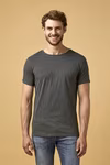 X.O by Promodoro T-Shirt Col Rond Homme Blanc S (XO1400) – image 2