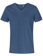 X.O by Promodoro V-Ausschnitt Kurzarm T-Shirt Baumwolle, Azur Blue S, XO1425 – Heather Navy