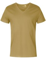X.O by Promodoro V-Ausschnitt Kurzarm T-Shirt Baumwolle, Azur Blue S, XO1425 – Olive