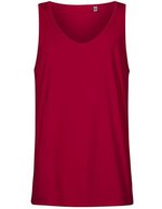 X.O by Promodoro Ärmelloses Herren Tanktop aus Baumwolle – Berry