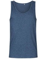 X.O by Promodoro Ärmelloses Herren Tanktop aus Baumwolle – Heather Navy