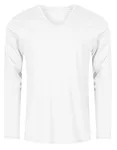 X.O by Promodoro Langarm T-Shirt V-Ausschnitt Baumwolle, White 3XL, XO1460 – Bild 1