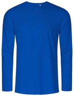 X.O by Promodoro Men´s Roundneck T-Shirt Long Sleeve White XS (XO1465) – Azur Blue