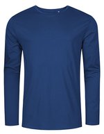 X.O by Promodoro Men´s Roundneck T-Shirt Long Sleeve White XS (XO1465) – French Navy