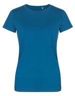 X.O by Promodoro Exklusives Kurzarm-T-Shirt mit Slim-Cut, Azur Blue XS, XO1505 – Petrolio