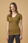 X.O by Promodoro T-Shirt Col V en Coton pour Femmes, Azur Blue S, XO1525 – image 2