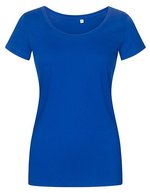 X.O by Promodoro Women´s Deep Scoop T-Shirt White XS (XO1545) – Azur Blue