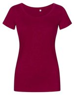 X.O by Promodoro Women´s Deep Scoop T-Shirt White XS (XO1545) – Berry