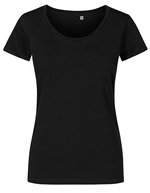 X.O by Promodoro Women´s Deep Scoop T-Shirt White XS (XO1545) – Black