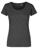 X.O by Promodoro Women´s Deep Scoop T-Shirt Azur Blue XS (XO1545), XO1545 – Heather Black