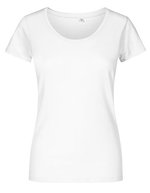 X.O by Promodoro Women´s Deep Scoop T-Shirt Azur Blue XS (XO1545), XO1545 – White