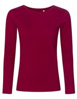 X.O by Promodoro Women´s Roundneck T-Shirt Long Sleeve White XS (XO1565) – Berry