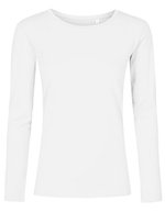 X.O by Promodoro Women´s Roundneck T-Shirt Long Sleeve Azur Blue XS (XO1565), XO1565 – Bianco