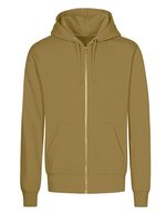 X.O by Promodoro Langarm Zip-Hoodie mit Kängurutaschen, Azur Blue XS, XO1650 – Olive