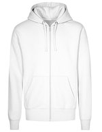 X.O by Promodoro Langarm Zip-Hoodie mit Kängurutaschen, Azur Blue XS, XO1650 – Blanc