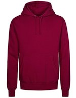 Hoodie mit doppelter Kapuze für Herren – Berry