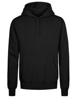 Hoodie mit doppelter Kapuze für Herren – Black