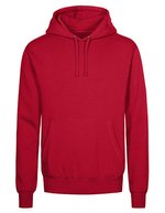Hoodie mit doppelter Kapuze für Herren – Fire Red