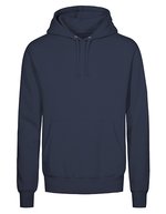 X.O by Promodoro Hoodie mit doppelter Kapuze für Herren, Azur Blue XS, XO1680 – Navy