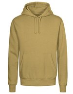 X.O by Promodoro Hoodie mit doppelter Kapuze für Herren, Azur Blue XS, XO1680 – Olive