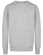 X.O by Promodoro Langarm-Sweatshirt mit Molton-Brushed-Qualität – Heather Grey