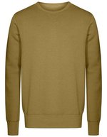 X.O by Promodoro Langarm-Sweatshirt mit Molton-Brushed-Qualität – Olive