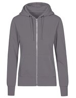 X.O by Promodoro Zip-Hoodie mit tailliertem Schnitt für Damen, Azur Blue XS, XO1751 – Nuovo Chiaro Grigio