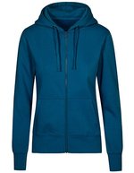 X.O by Promodoro Zip-Hoodie mit tailliertem Schnitt für Damen, Azur Blue XS, XO1751 – Petrolio