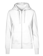 X.O by Promodoro Zip-Hoodie mit tailliertem Schnitt für Damen, Azur Blue XS, XO1751 – Bianco