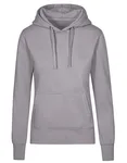 X.O by Promodoro Hoodie mit Doppelkapuze und Taschen für Damen, French Navy XS, XO1781 – New Light Gray