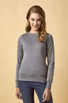 X.O by Promodoro Langarm Sweatshirt mit Elasthanbündchen, Azur Blue XS, XO1790 – Bild 2
