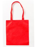 Printwear PP-Tasche mit langen Tragehenkeln, Black ca. 38 x 42 cm, XT015 – Rouge (ca. Pantone 032U-HKS 13-14)