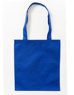 Printwear PP-Tasche mit langen Tragehenkeln, Black ca. 38 x 42 cm, XT015 – Royal (ca. Pantone 286U-HKS 42)