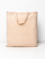 Printwear Baumwolltasche BASIC mit kurzen Henkeln, Natural ca. 38 x 42 cm, XT100 – Bild 2