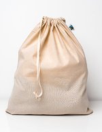 Printwear Fairtrade Bio-Baumwollbeutel mit Zuziehband, Natural 44 x 53 cm, XT1500 – Natural