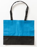 Printwear Zweifarbige Polypropylen Einkaufstasche DUO – Light Blue/Black