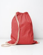 Printwear Recycelter Turnbeutel mit Kordelzug, Natural 38 x 46 cm, XT450 – Rosso (ca. Pantone 200C)