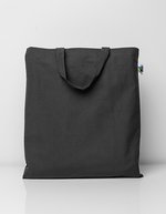 Printwear Fairtrade Baumwolltasche mit kurzen Henkeln – Graphite Grey (ca. Pantone 447C)