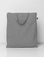 Printwear Fairtrade Baumwolltasche mit kurzen Henkeln – Light Grey (ca. Pantone Cool Grey 5C)
