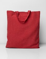 Printwear Recycelte Baumwolle Einkaufstasche 38x42 cm, Natural ca. 38 x 42 cm, XT550 – Rouge (ca. Pantone 200C)