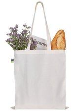 Printwear Fairtrade Baumwolltasche mit langen Henkeln, Natural ca. 38 x 42 cm, XT600N – Bild 3