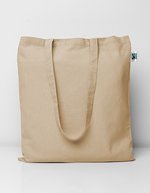 Printwear Fairtrade Baumwolltasche mit langen Henkeln – Natural