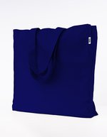Printwear Fairtrade Bio-Baumwoll Oversize Tasche, Light Grey (ca. Pantone Cool Grey 5C) 49 x 50 cm, XT630 – Navy (ca. Pantone 532C)