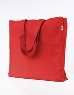 Printwear Fairtrade Bio-Baumwoll Oversize Tasche, Light Grey (ca. Pantone Cool Grey 5C) 49 x 50 cm, XT630 – Red (ca. Pantone 200C)